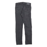 LEVI'S 502 Boys Jeans Black Slim Skinny Denim Medium W28 L30 Zip Cotton Blend