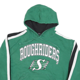 WAVES Mens Green Hoodie M Roughriders Graphic Cotton Blend Pullover