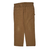 Wrangler Carpenter Pants - 34W 29L Brown Cotton