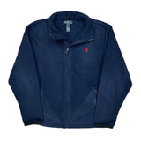Age 10-12 Polo By Ralph Lauren Fleece Jacket - Medium Navy Polyester