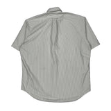 Ralph Lauren Striped Short Sleeve Shirt - Large Beige Cotton