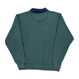 Made In USA Russell Athletic Collared 1/4 Zip - Medium Green Cotton