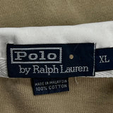 Polo By Ralph Lauren Rugby Shirt - XL Beige Cotton