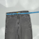Carhartt Carpenter Trousers - 32W 34L Grey Cotton