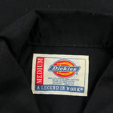 Dickies Short Sleeve Shirt - Medium Black Polyester Blend