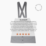 Parker Pinafore Skirt – 2-in-1 Skirt & Pinafore for Kids