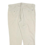 POLO RALPH LAUREN Mens Cotton Blend Beige Regular Fit Straight Leg Trousers W34