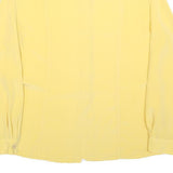 PARK LANE Womens Yellow Shirt Long Sleeve Point Collar L Lightweight