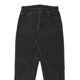 LEVI'S Womens Black Relaxed Straight Denim Light W27 L26 Painted Pocket Jeans
