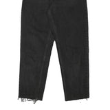 LEVI'S Womens Black Relaxed Straight Denim Light W27 L26 Painted Pocket Jeans