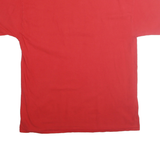CHAMPION Mens Red Graphic T-Shirt L Short Sleeve Crew Neck Cotton Casual