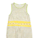 RED VALENTINO Womens Yellow Floral Sleeveless Midi Dress M Daisy Print