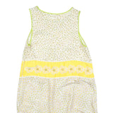 RED VALENTINO Womens Yellow Floral Sleeveless Midi Dress M Daisy Print