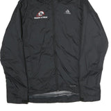 ADIDAS Mens Black Track & Field Jacket S Polyester Zip Hooded Plain Sportswear