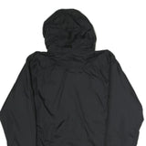 ADIDAS Mens Black Track & Field Jacket S Polyester Zip Hooded Plain Sportswear