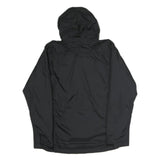 ADIDAS Mens Black Track & Field Jacket S Polyester Zip Hooded Plain Sportswear