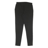 CALVIN KLEIN Womens Black Cotton Slim Straight Trousers W27 L28 Elegant Casual