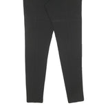 CALVIN KLEIN Womens Black Cotton Slim Straight Trousers W27 L28 Elegant Casual