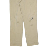 CARHARTT Mens Cotton Blend Beige Relaxed Fit Straight Trousers W33 L34 Workwear