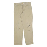 CARHARTT Mens Cotton Blend Beige Relaxed Fit Straight Trousers W33 L34 Workwear