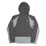 JACK WOLFSKIN Womens Black & Grey Outdoor Jacket M Polyester Blend Zip Texapore