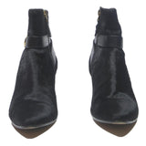 BALLY Womens Black Ankle Boots Synthetic UK 4 Stylish Buckle Detail