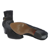 BALLY Womens Black Ankle Boots Synthetic UK 4 Stylish Buckle Detail