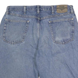 WRANGLER Mens Denim Blue Casual Shorts L W36 Cotton Blend Button Closure