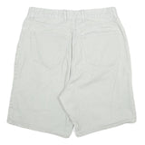 EDDIE BAUER Mens Shorts White Casual Cotton Blend XL W32 Classic Fit