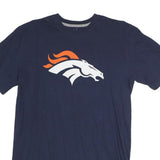 NIKE Mens Blue Denver Broncos Graphic T-Shirt M Short Sleeve Crew Neck Sports