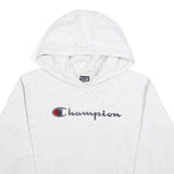 CHAMPION Mens White Hoodie M Crew Neck Cotton Blend Casual Pullover