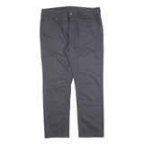 LEVI'S Mens Cotton Blend Black Regular Straight Trousers W36 L30 Classic Zip