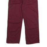 TOMMY JEANS Mens Jeans Maroon Relaxed Straight Denim W34 L30 Classic Casual