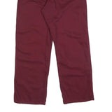 TOMMY JEANS Mens Jeans Maroon Relaxed Straight Denim W34 L30 Classic Casual