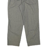 CORBIN Mens Cotton Blend Grey Relaxed Tapered Trousers W28 L27 Classic Casual