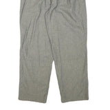 CORBIN Mens Cotton Blend Grey Relaxed Tapered Trousers W28 L27 Classic Casual