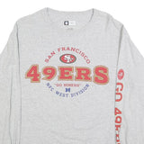 NFL Mens Grey San Francisco 49ers Graphic T-Shirt M Long Sleeve Crew Neck NFL