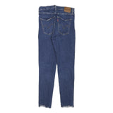 LEVI'S Womens Jeans Blue Slim Skinny Denim Medium W25 L26 Stretch Zip