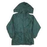 AS Womens Green Nylon Zip Jacket XL Shell Waterproof Outdoor Casual