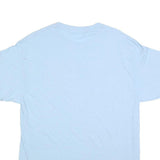 PORT & COMPANY Mens Light Blue Marian Engineering T-Shirt L Short Sleeve Crew
