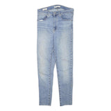 LEVI'S Womens Slim Light Blue Denim Jeans W26 L26 Zip Cotton Blend