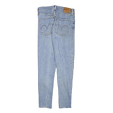 LEVI'S Womens Slim Light Blue Denim Jeans W26 L26 Zip Cotton Blend