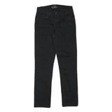 LEVI'S Womens Jeans Black Slim Skinny Denim W26 L28 Classic Zip Pocket