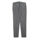 BERNA Womens Cotton Blend Grey Slim Slim Trousers W30 L30 Stylish Casual