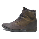 LEVI'S Mens Brown Leather Lace-Up Boots UK 6.5 Stylish Casual Footwear