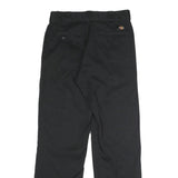 DICKIES Mens Polyester Blend Black Classic Straight Trousers W32 L32 Workwear