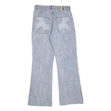 NAILS Womens Jeans Blue Relaxed Flared Denim Light W30 L30 Stylish Casual