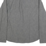 TIMBERLAND Mens Grey Pattern Cotton Shirt M Long Sleeve Button Collar Casual