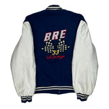 Made In USA Holloway Bukholder Racing Enterprises Varsity Jacket - XL Blue Wool Blend