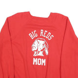 SOFFE SWEATS Womens Red Cotton Blend Crew Neck XL Reversible Sweatshirt Big Reds